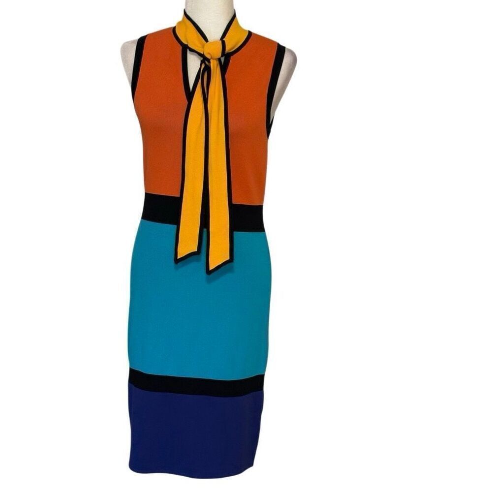 Color Block Knit Sleeveless Dress. New York & Company. Sz M. Great Condition!!